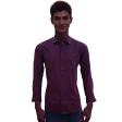 Self Design Wine Shirt : Business