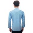 Self Design Light Blue Shirt : Business