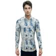 Print Blue Shirt : Ditto