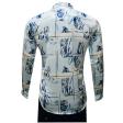 Print Blue Shirt : Ditto