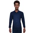Self Design Navy Blue Shirt : Ditto