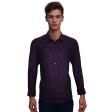 Self Design Maroon Shirt : Ditto