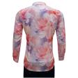 Print Blue Shirt : Party