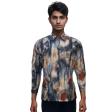 Print Rust Shirt : Party