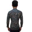 Print Black Shirt : Party