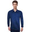 Print Blue Shirt : Party
