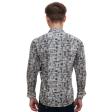 Print Blue Shirt : Party