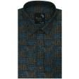 Print Blue Shirt : Party