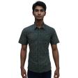 Print Blue Shirt : Party