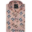 Print Peach Shirt : Party