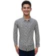 Print Gray Shirt : Party