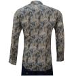 Print Gray Shirt : Party