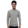 Print Gray Shirt : Party