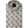 Print Gray Shirt : Party