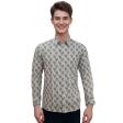Print Gray Shirt : Party