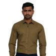 Stripes Khakhi Shirt : Slim