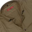 Stripes Khakhi Shirt : Slim