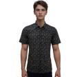 Print Blue Shirt : Party
