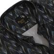 Print Blue Shirt : Party