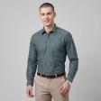 Stripes Dark Green Shirt : Business