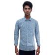 Print Dark Blue Shirt : Party