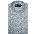 Print Blue Shirt : Party
