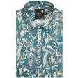 Print Green Shirt : Party
