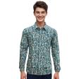Print Green Shirt : Party