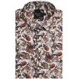 Print Rust Shirt : Party