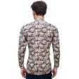 Print Brown Shirt : Party