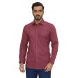 Plain Burgandy Shirt : Business