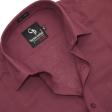 Plain Burgandy Shirt : Business
