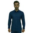 Plain Dark Blue Shirt : Business