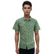 Print Green Shirt : Party