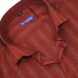 Stripes Maroon Shirt : Slim