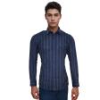 Stripes Dark Blue Shirt : Slim
