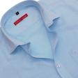 Self Design Light Blue Shirt : Slim