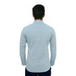 Self Design Light Blue Shirt : Slim