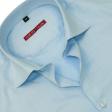 Self Design Light Blue Shirt : Slim