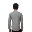 Self Design Gray Shirt : Slim