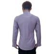 Self Design Mauve Shirt : Slim