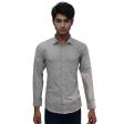 Self Design Black Shirt : Slim