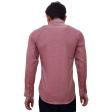 Self Design Rust Shirt : Slim