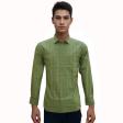 Checks Light Green Shirt : Business