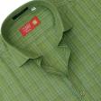 Checks Light Green Shirt : Business