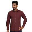 Plain Dark Brown Shirt : Business