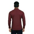 Plain Dark Brown Shirt : Business