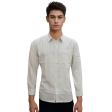 Stripes Light Gray Shirt : Business