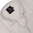 Stripes Light Gray Shirt : Business