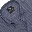Stripes Dark Blue Shirt : Business